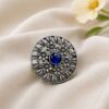 Designer Flower Ring elegant floral brass jewelry with premium polished finish
