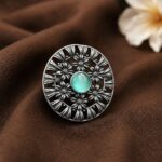 Elegant Designer Flower Ring for a Stunning and Charming Fashion Look - "MInt"