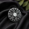 Designer Flower Ring elegant floral brass jewelry with premium polished finish