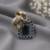 Two Tone Elephant Ring elegant elephant design brass jewelry with premium dual tone polish
