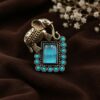 Two Tone Elephant Ring elegant elephant design brass jewelry with premium dual tone polish