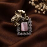 Exquisite Two Tone Elephant Ring for a Stunning and Unique Fashion Look - ''BabyPink''