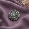Oxidized Silver Ring antique brass jewelry with traditional detailed design
