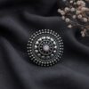 Oxidized Silver Ring antique brass jewelry with traditional detailed design