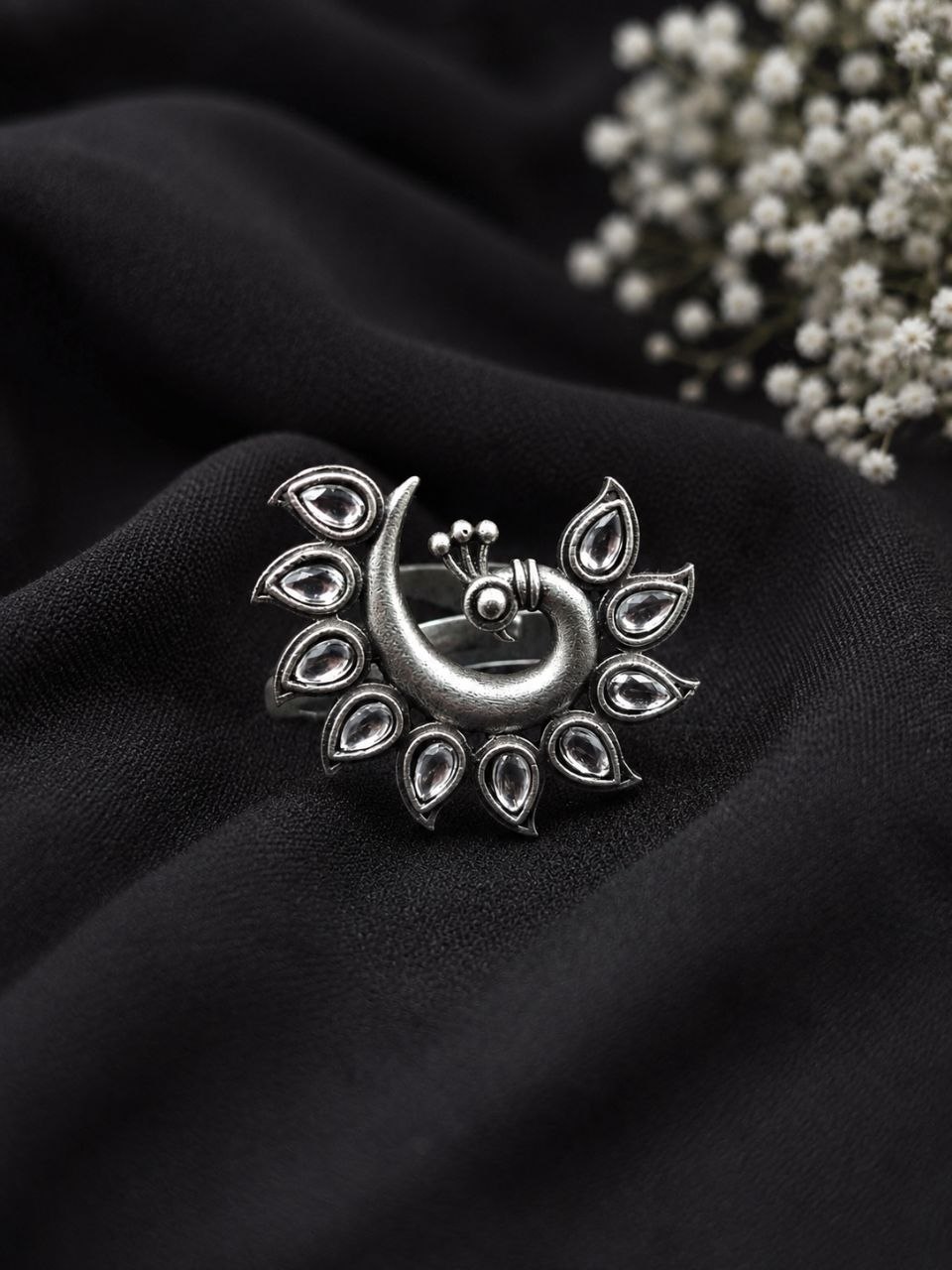 Vintage Peacock Ring – Elegant Jewelry for Stylish Traditional Looks 3 Vintage Peacock Ring elegant traditional peacock design brass jewelry