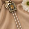 Two Tone Elephant Juda Pin – Traditional Hair Accessory for Elegant Looks 17 Two Tone Elephant Juda Pin with Elegant Traditional Elephant Design