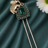 Two Tone Elephant Juda Pin – Traditional Hair Accessory for Elegant Looks 12 Two Tone Elephant Juda Pin with Elegant Traditional Elephant Design