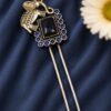 Two Tone Elephant Juda Pin – Traditional Hair Accessory for Elegant Looks 11 Two Tone Elephant Juda Pin with Elegant Traditional Elephant Design