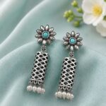 Beautiful Geometric Earring – Modern Design for Elegant and Party Looks - "Aqua"