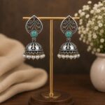 Antique Jhumki Earring – Traditional Design for Festive and Wedding Looks - "MInt"