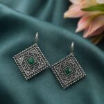 Designer Square Bugadi – Elegant Traditional Jewelry for Every Occasion - "Green"