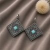 Designer Square Bugadi elegant traditional square ear jewelry