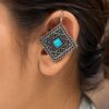 Designer Square Bugadi elegant traditional square ear jewelry