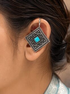 Designer Square Bugadi elegant traditional square ear jewelry