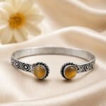 Silver Geometric Bracelet – Premium Stylish Jewelry for Modern Elegance - "Yellow"