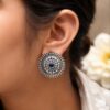 Elegant Floral Stud Earring gorgeous flower design premium brass jewelry stylish fashion accessory