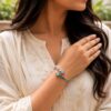 Designer Silver Bracelet – Exquisite Premium Jewelry for Elegant Modern Style 18 Designer Silver Bracelet elegant premium brass jewelry stylish modern wrist accessory