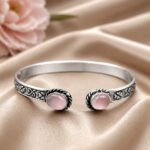 Designer Silver Bracelet – Exquisite Premium Jewelry for Elegant Modern Style - ''BabyPink''