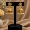 Gold Plated Jhumka Earring Traditional Elegant Brass Jewelry Premium Polish