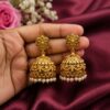 Gold Plated Jhumka Earring Traditional Elegant Brass Jewelry Premium Polish