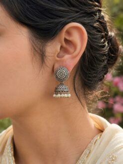 LightWeight Jhumka Earring Elegant Traditional Brass Jewelry Premium Polish