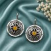 Silver Floral Bugadi Elegant Traditional Floral Brass Jewelry Premium Polish
