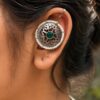 Silver Floral Bugadi Elegant Traditional Floral Brass Jewelry Premium Polish