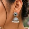 Elegant Jhumka Earring Traditional Brass Jewelry Premium Polish Ethnic Fashion