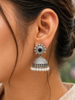 Elegant Jhumka Earring Traditional Brass Jewelry Premium Polish Ethnic Fashion