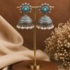 Elegant Jhumka Earring Traditional Brass Jewelry Premium Polish Ethnic Fashion