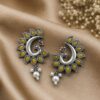 Elegant Peacock Earring traditional brass jewelry premium polish festive fashion accessory