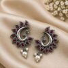Elegant Peacock Earring traditional brass jewelry premium polish festive fashion accessory