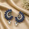 Elegant Peacock Earring traditional brass jewelry premium polish festive fashion accessory