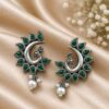 Elegant Peacock Earring traditional brass jewelry premium polish festive fashion accessory