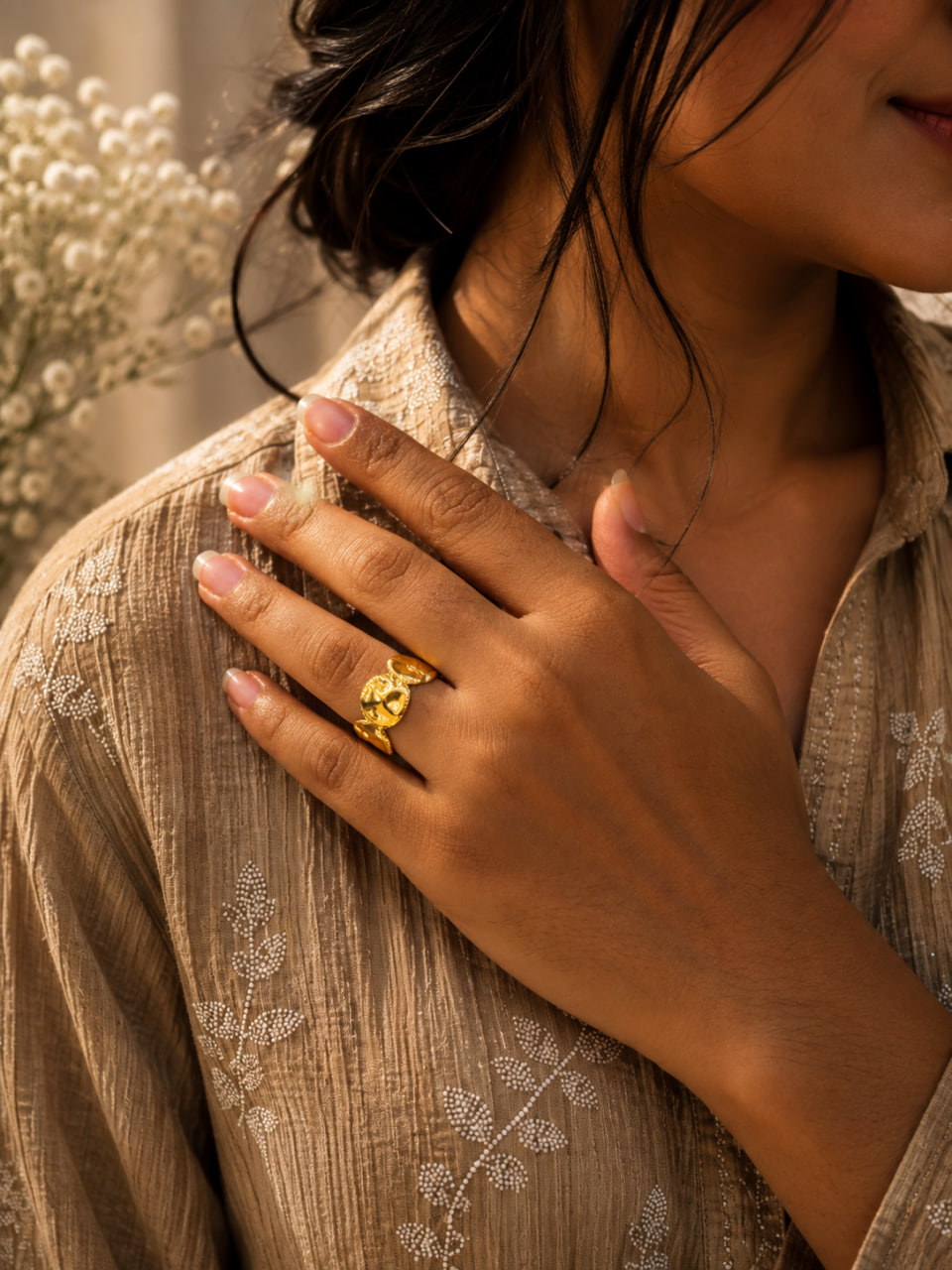 Anti Tarnish Rings Adjustable Contemporary Open Ring for Modern Women 1 Anti Tarnish Rings Adjustable Contemporary Open Ring for Modern Women