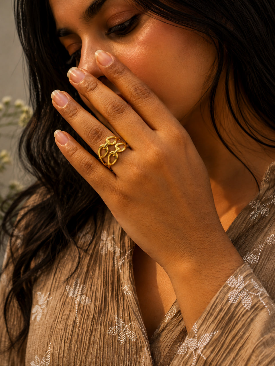 Anti Tarnish Rings Bridal Wear Open Ring for Modern Women 1 Anti Tarnish Rings Bridal Wear Open Ring for Modern Women