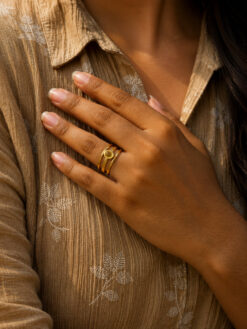 Anti Tarnish Rings Stylish Jewelry for Bridal Wear