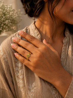 Anti Tarnish Rings Gold Plated Contemporary Traditional Wear Ring