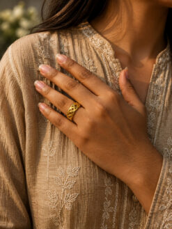 Anti Tarnish Rings Stylish Contemporary Open Ring