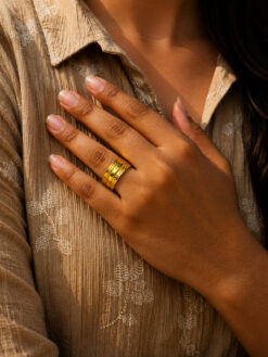 Anti Tarnish Rings Traditional Wear Open Ring for Her