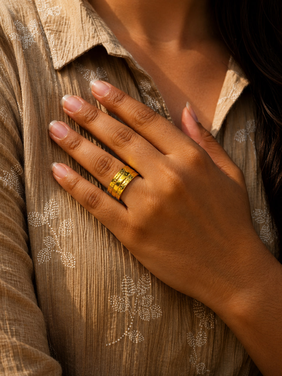Anti Tarnish Rings Traditional Wear Open Ring for Her 1 Anti Tarnish Rings Traditional Wear Open Ring for Her