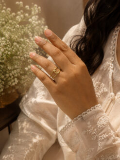 Anti Tarnish Rings Adjustable Designer Luxury Ring for Modern Women