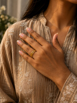 Anti Tarnish Rings Stylish Jewelry for Traditional Wear