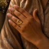 Anti Tarnish Rings Royal Looking Gold Plated Open Ring for Office Women 2 photo 48 2026 08 02 11 48 43