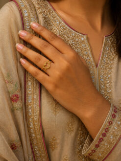 Anti Tarnish Rings Adjustable Minimalist Band Ring for Girls