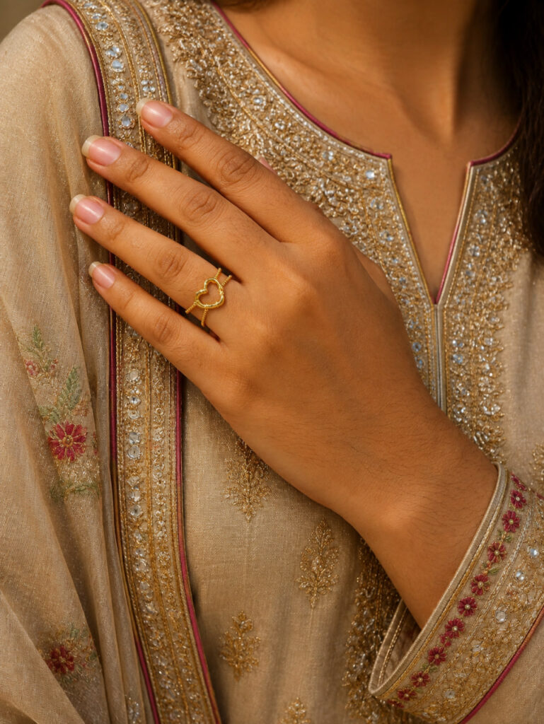 Anti Tarnish Rings Adjustable Minimalist Band Ring for Girls