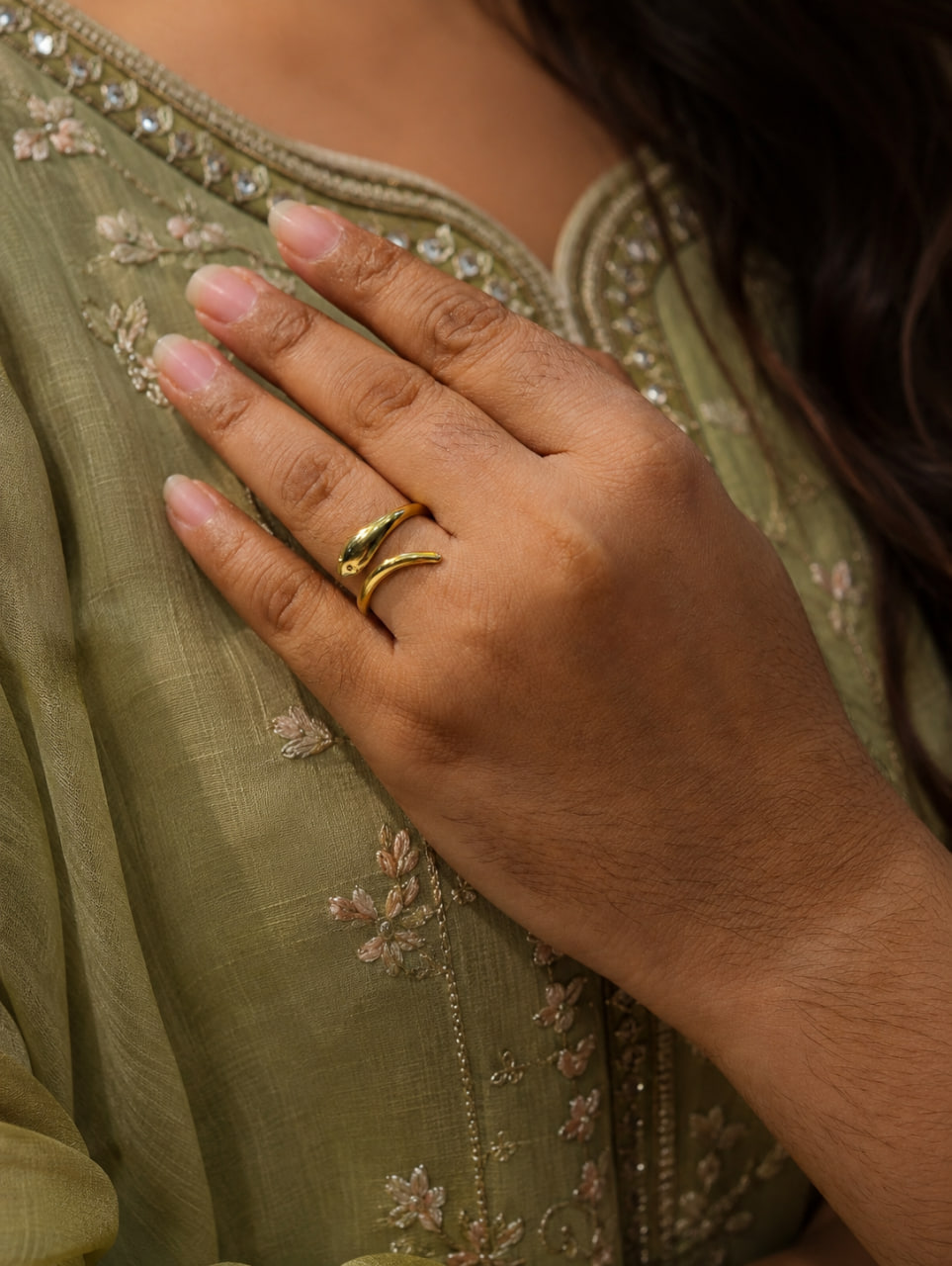 Anti Tarnish Rings Gold Plated Elegant Birthday Ring 1 Anti Tarnish Rings Gold Plated Elegant Birthday Ring