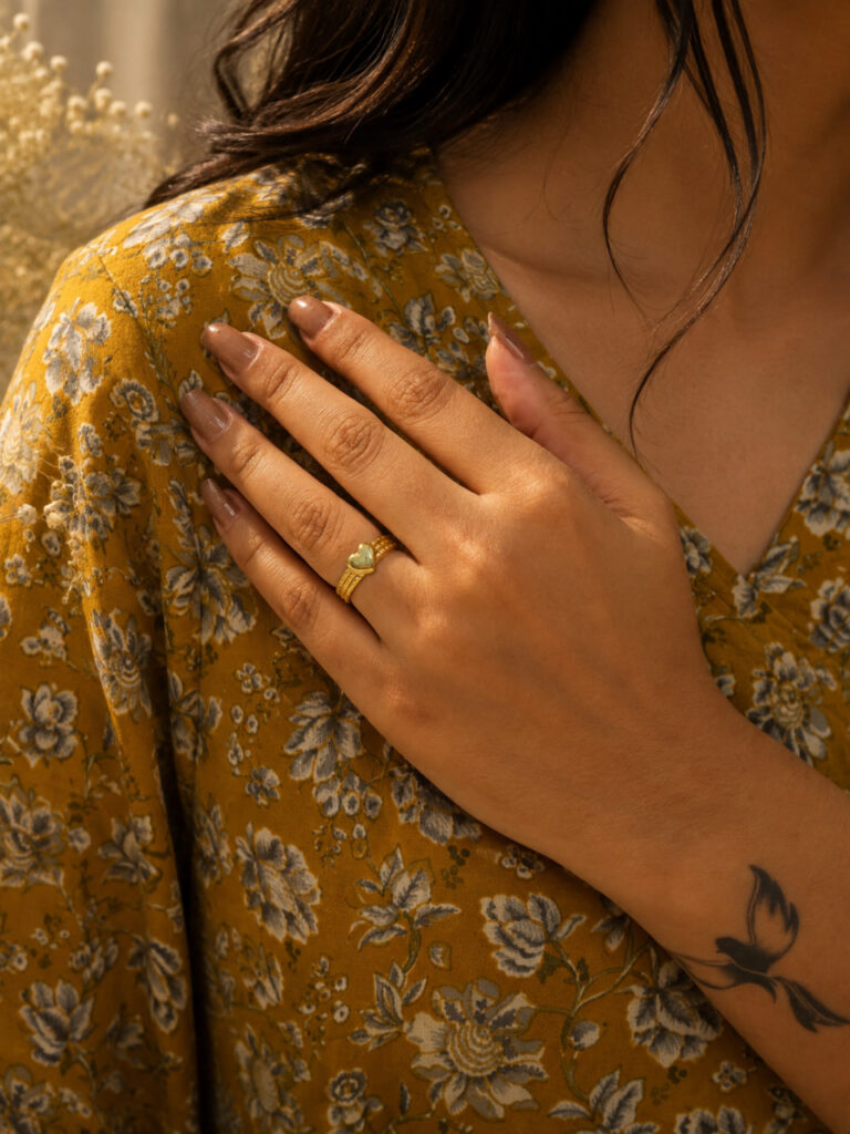 Anti Tarnish Rings Adjustable Minimalist Band Ring for Women