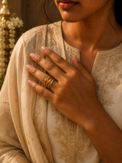 Anti Tarnish Rings Daily Wear Band Ring for Girls