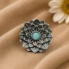 Vintage Flower Ring – Gorgeous Elegant Statement Jewelry for Women 9 Vintage Flower Ring Elegant Floral Brass Statement Jewelry for Women